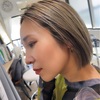 プリンを自然にぼかす、ハイライトリタッチ術▷ナチュラルなハイコントラストカラー
