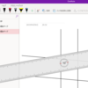【OneNote】ルーラー（定規）を使って直線を引く