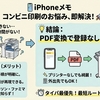 アイフォンのメモをコンビニで印刷する最短ルート｜登録不要で1分PDF化する方法