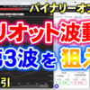 バイナリーオプション「エリオット波動の第３波を狙え！」15分取引