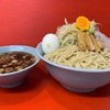【 自作 ヤサイ盛系つけ麺 】黄色いナルトが笑顔呼ぶ！