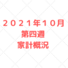 【資産公開】２０２１年１０月第四週　５人家族の家計管理