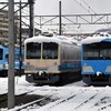 近江鉄道　雪の記録(2020-21)　<12>　彦根の雪　（1/30-Ⅳ）