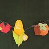 野菜と果物のガーランド(折り紙)