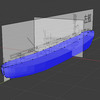 Blenderで軍艦模型を作れたら・・・モデリング編　第十伍回　船殻の作成９
