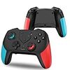 Rstxyz Switch コントローラー 背面にボタン 無線接続 Turbo連射機能 マクロ機能 Switch/PC対応 TURBO連射機能 HD振動 6軸ジャイロセンサー搭載 550mAh 15H稼動可能 NFC機能無し 日本語取扱説明書(ブルー&レッド)