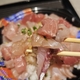 【大口水産】新鮮な海鮮丼と金どんのきつねそば