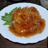 晩ごはん・・・中華のエビ甘酢餡掛けメインで・