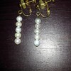 ２２２　淡水真珠のイヤリング