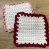編み物その②コースターの出来上がり♡✨