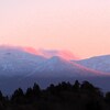 染まる八甲田山