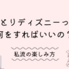 ひとりディズニーって何をすればいいの？