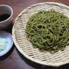 盛り蕎麦（日本製粉『宇治抹茶使用 茶そば』）