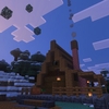 【Minecraft】雪の中に一軒の小屋を。木こりのための仮拠点建築記【プレイ日記#13】