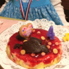 4歳の誕生日を手作りケーキで表現する