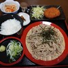 白山市鶴来にあるショッピングセンターLet's内にある蕎麦屋さん、そば処にわかでにわかランチ(ざるそば)