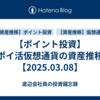 【ポイント投資】ポイ活仮想通貨の資産推移【2025.03.08】