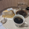 今回のコーヒーはインドネシア(深煎り)～お茶請けはミルククレープ～