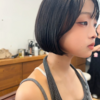 えりあしギリギリのコンパクトあごラインボブ