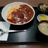 西川口の｢あおき食堂｣でふわとろたまごとデミソースかけ丼定食を食べました★