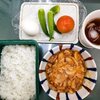 今日の弁当　ビーフストロガノフ