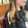 ミディアムロングのカラーデザイン【抜きっぱなし風インナーカラー】