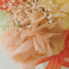 ご両親様贈呈用アレンジ＆ブートニア制作風景少しだけ☆　（鹿児島県　霧島市　プリザーブドフラワー　ハートローズ）