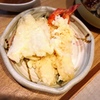 海老、鱚の天ぷら、茄子挟み、サラダチキン