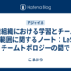 開発組織における学習とチームの担当範囲に関するノート：LeSSとチームトポロジーの間で