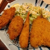 かきフライミックス定食。やよい軒