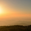 黄昏時の笠ヶ岳山荘からの眺め - 槍ヶ岳・笠ヶ岳登山(4)