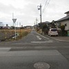 登校の風景：辻が花の横断歩道