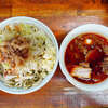 蓮爾 新町一丁目店 - つけ麺初食。ラー油感のあるちょい辛オイリーな汁。悪くはないが求めていたファーストインパクトには届かず。