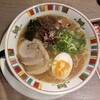 「三刀流横丁」（イオンモール岡山６F）で九州大分の旨炊き魚介醤油とんこつらーめんを食べる