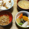 今日の食べ物　朝食