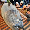 １００年後には世界文化遺産だ！西宮神社のマグロ奉納、コイン張り付けの儀式