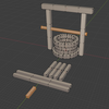 Blenderでローポリ井戸を作るチュートリアル #Blender3D