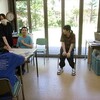 自由活動 → 人物クロッキー　梅雨晴れ　一重のバラ