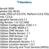 BlackBerry Bold 9900 Official OS （v7.0.0.579） ダウングレード