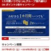 "お好きな1カ月間いつでも"JALグループ国内線FLY ON ポイント2倍キャンペーン　詳細発表！
