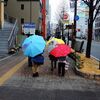 高崎駅前散歩　霧雨の朝・今朝は７℃・シャガール展・Ｖリーグ