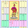 招杜羅大将（しょうとら）の絵を入れた２００９年１１月のカレンダー