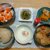 とん汁(13日目)。カボチャ煮。レンチン目玉焼き。