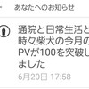 毎日更新１ヶ月経過 100PV達成！！