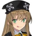 頭の上にミカンをのせる