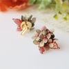 秋色紫陽花の革花アクセサリー：移ろう季節を纏う