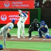 大谷のホームランは柵に届いていない