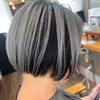 ハイコントラストのエイジングヘアカラー【シルバーグレイ】