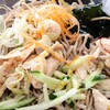 ピリッと辛い 冷やし鶏ねぎそば