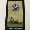 sun and moon tarot : five of pentacles - worry